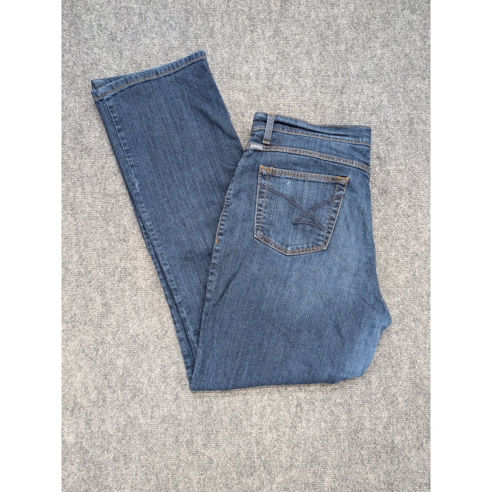 Cinch Jenna Relaxed Fit Jeans Womens 34 17 L Blue Denim Cowgirl Rodeo Western